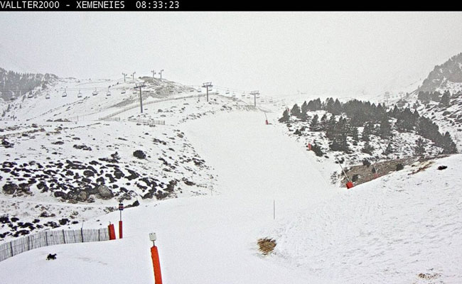 ¡Está nevando!