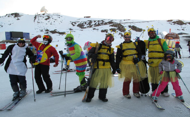 Sierra Nevada: más de 300 personas en el descenso de Carnaval