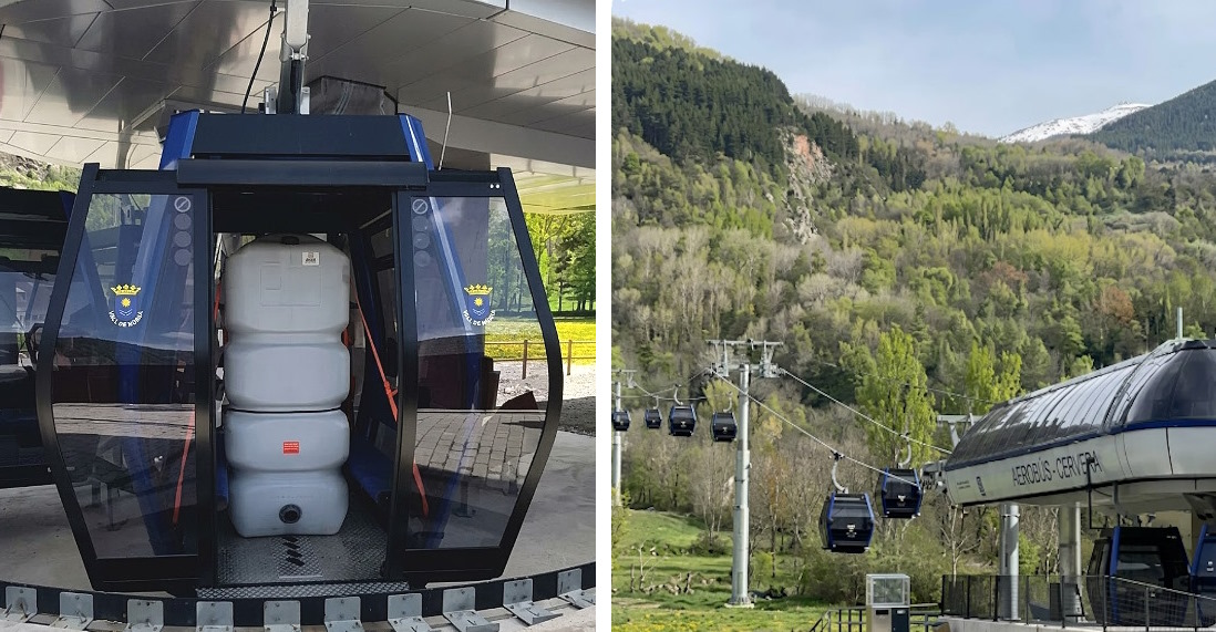 El telecabina entre Benasque y Cerler supera las pruebas de carga y espera abrir en julio
