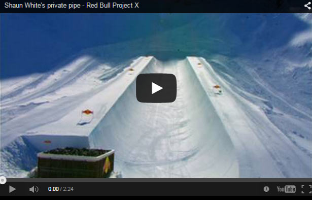 El half pipe privado de Shaun White