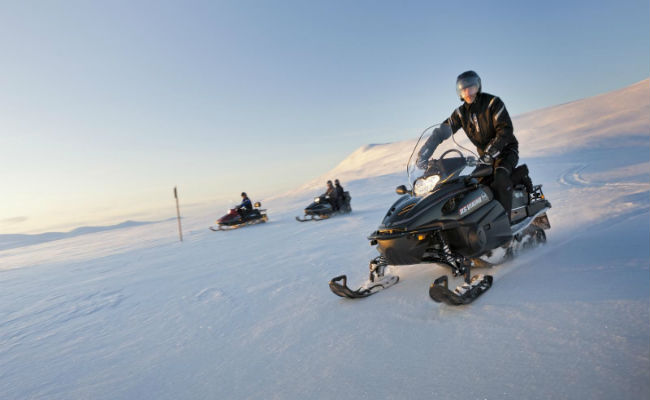 motos de nieve