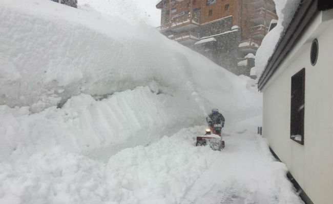 Tignes supera su récord de nieve acumulada en un mes de enero
