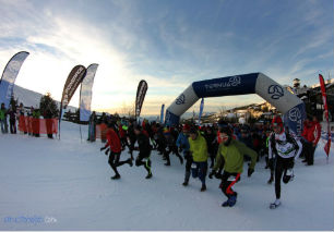  600 corredores por nieve se enfrentan mañana  al snowrunning de Sierra Nevada 