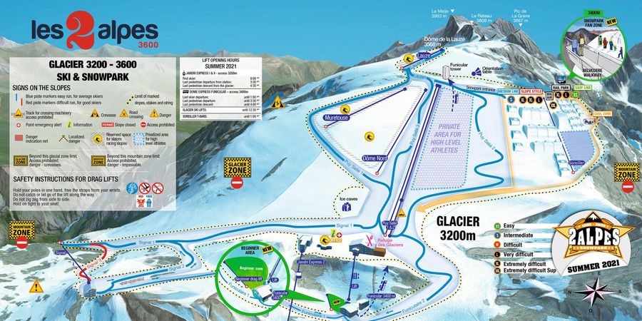 El esquí de verano en Les 2 Alpes abre en un mes y le seguirá Val d'Isere y Tignes