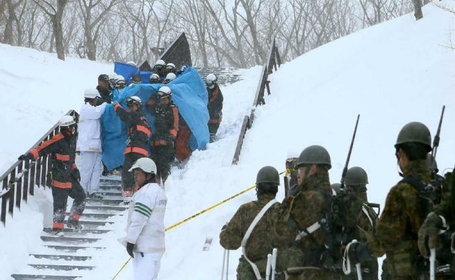 Una avalancha provoca al menos 8 víctimas mortales en Japón