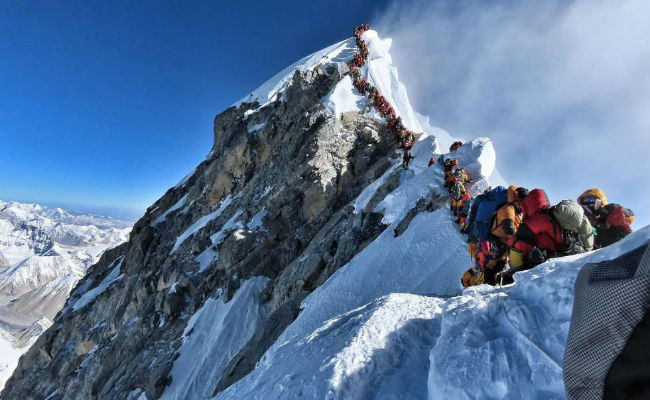 Colapso en la cima del Everest